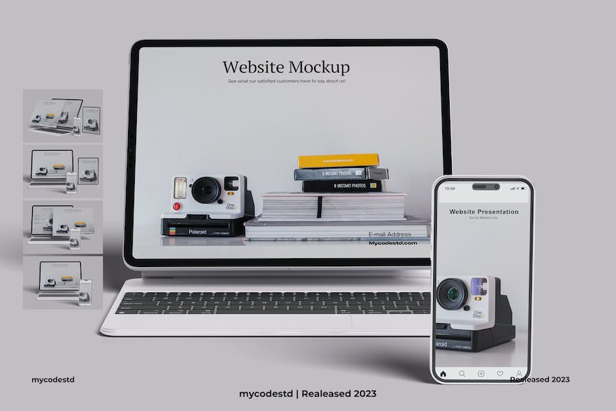 Banner image of Premium Multi Device Website Presentation Mockup  Free Download