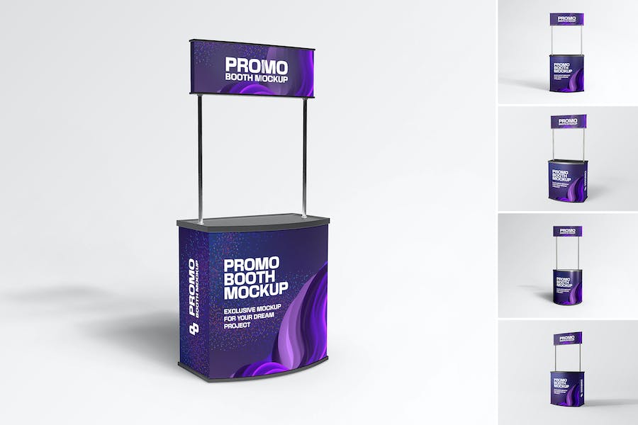 Banner image of Premium Exhibition Stand Booth Mockup  Free Download