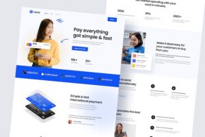 Banner image of Premium Coca Fintech Landing Page  Free Download