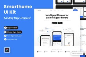 Banner image of Premium Homify Smart Home App Landing Page  Free Download