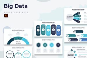 Banner image of Premium  Business Big Data Illustrator Infographics   Free Download