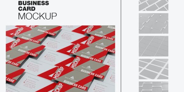 Banner image of Premium Set of Mosaic Business Cards Mockup  Free Download