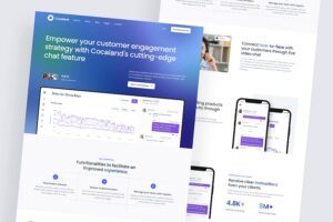 Banner image of Premium Cocaland Chat Application Landing Page  Free Download