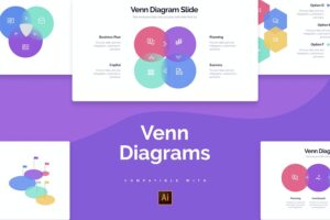 Banner image of Premium Business Venn Diagrams Illustrator Infographics  Free Download