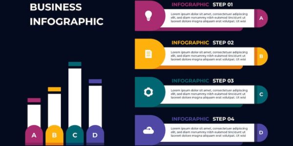Banner image of Premium Colorful Chart Business Infographic Template  Free Download