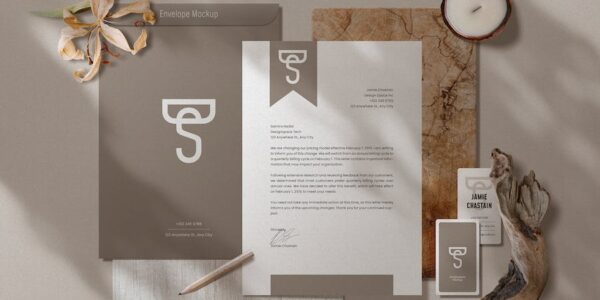 Banner image of Premium Stationery Mockup Template  Free Download