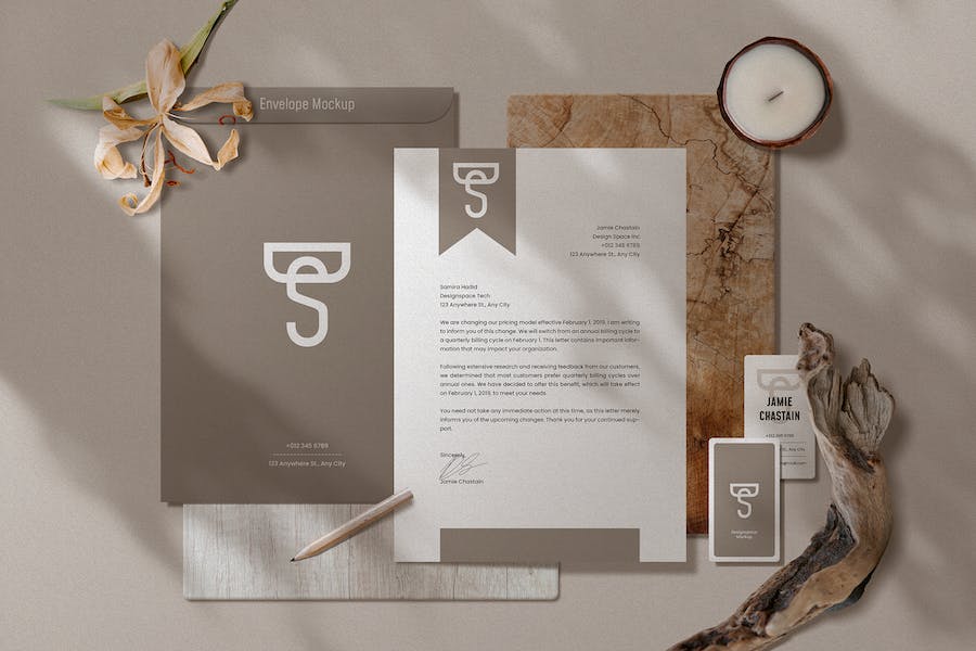 Banner image of Premium Stationery Mockup Template  Free Download