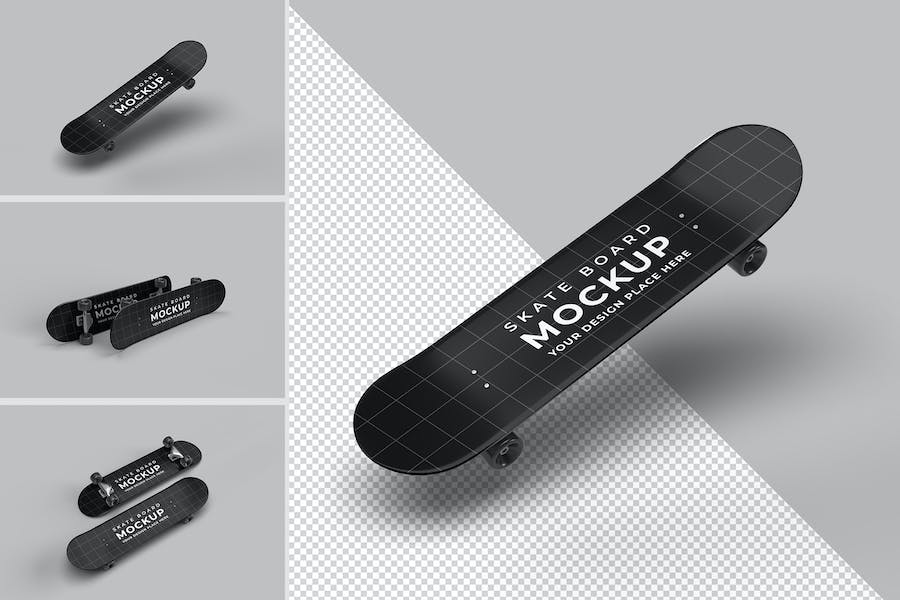 Banner image of Premium Skateboard Mockup  Free Download