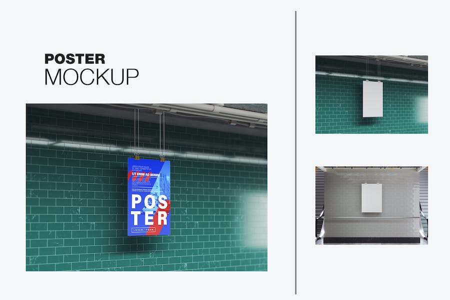 Banner image of Premium Subway Poster Mockup  Free Download