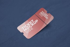 Banner image of Premium Ticket Mockup 002  Free Download