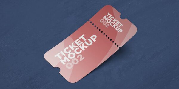 Banner image of Premium Ticket Mockup 002  Free Download