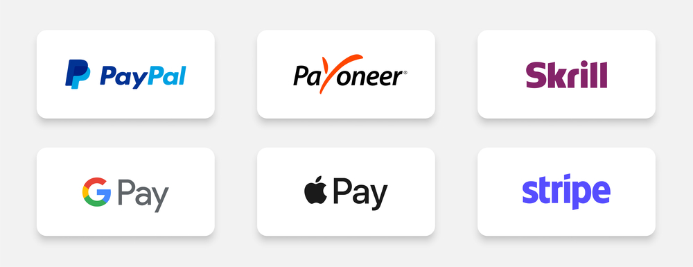 Available Payment Methods on iStock
