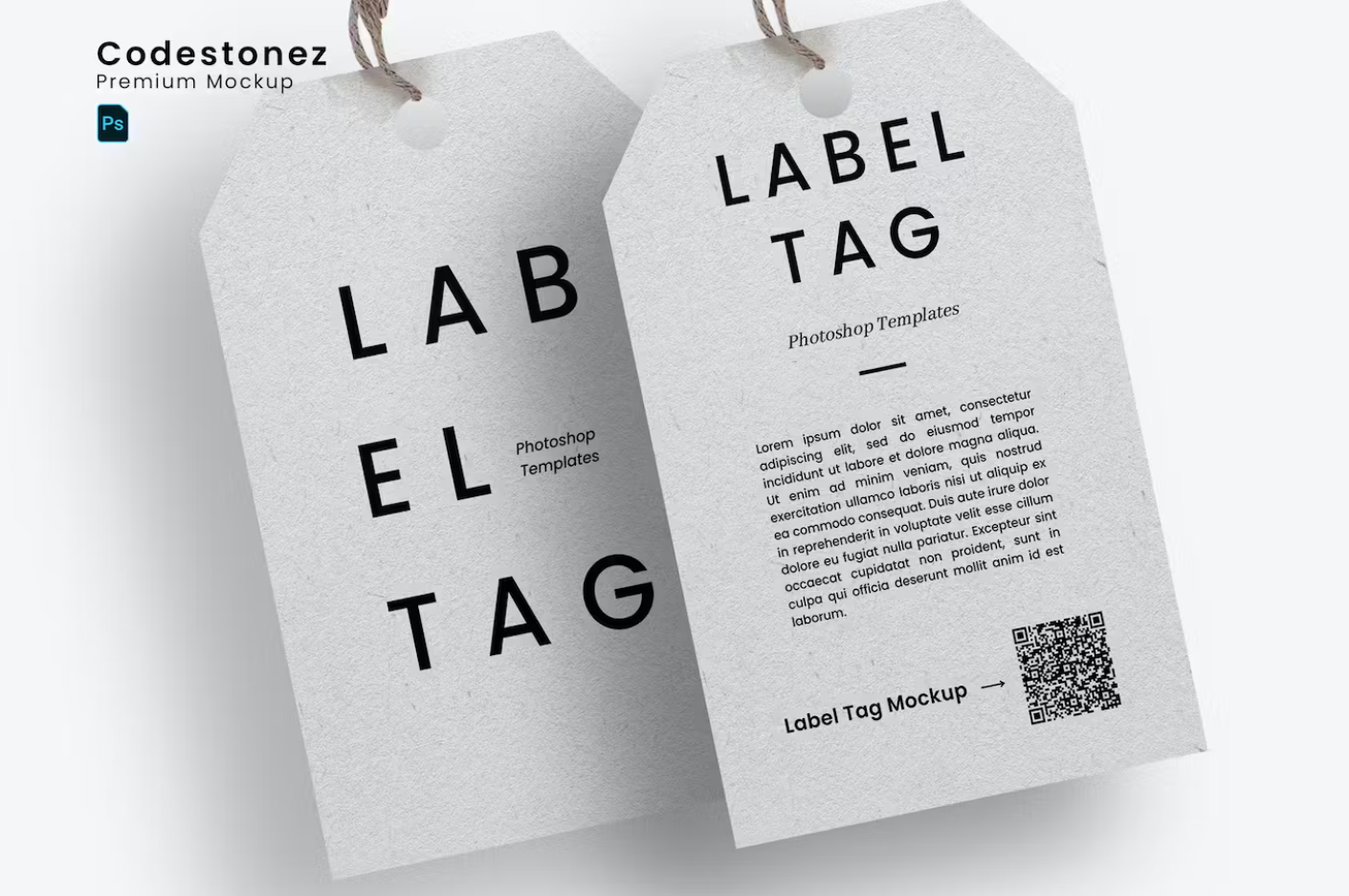 Premium Cloth Label Tag Mockups Free Download