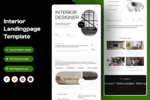 Premium Interior Landing Page Free Download