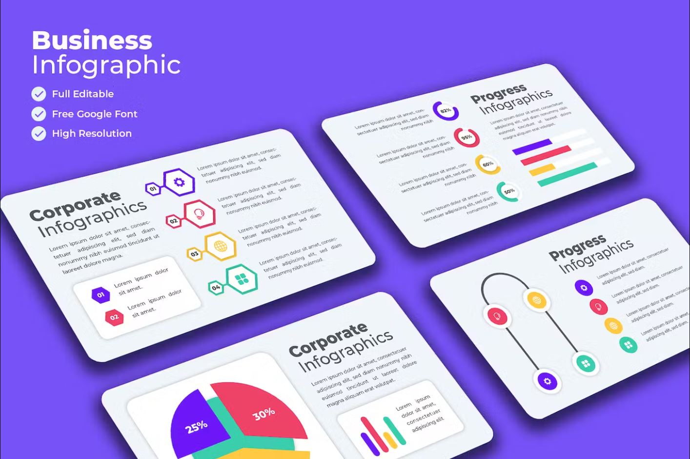 Premium Timeless Infographics Templates Free Download