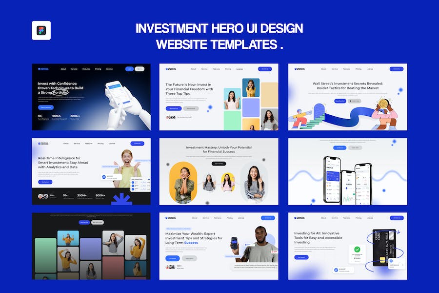 Banner image of Premium Investment UI Design Figma Template  Free Download