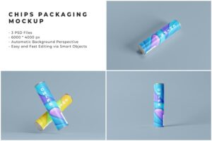 Banner image of Premium Chips Packaging Mockup  Free Download