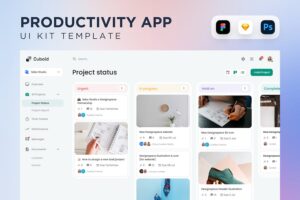 Banner image of Premium Task Management Status Dashboard UI Kit  Free Download