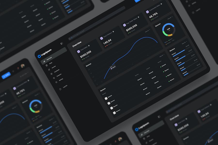 Banner image of Premium Sale Analytics Dashboard UI Kit  Free Download