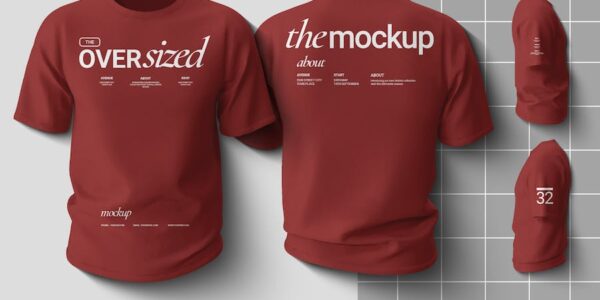 Banner image of Premium Oversized T-Shirt Mockup  Free Download