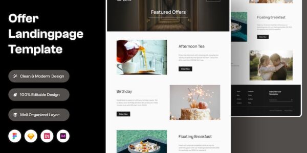 Banner image of Premium Offer Landing Page Template  Free Download
