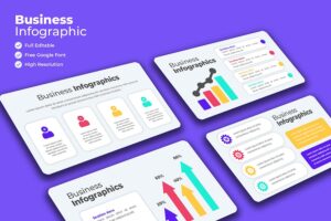 Banner image of Premium Business Infographics Set  Free Download