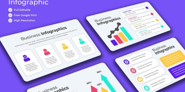 Banner image of Premium Business Infographics Set  Free Download