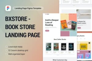 Banner image of Premium BXStore Book Store Landing Page  Free Download