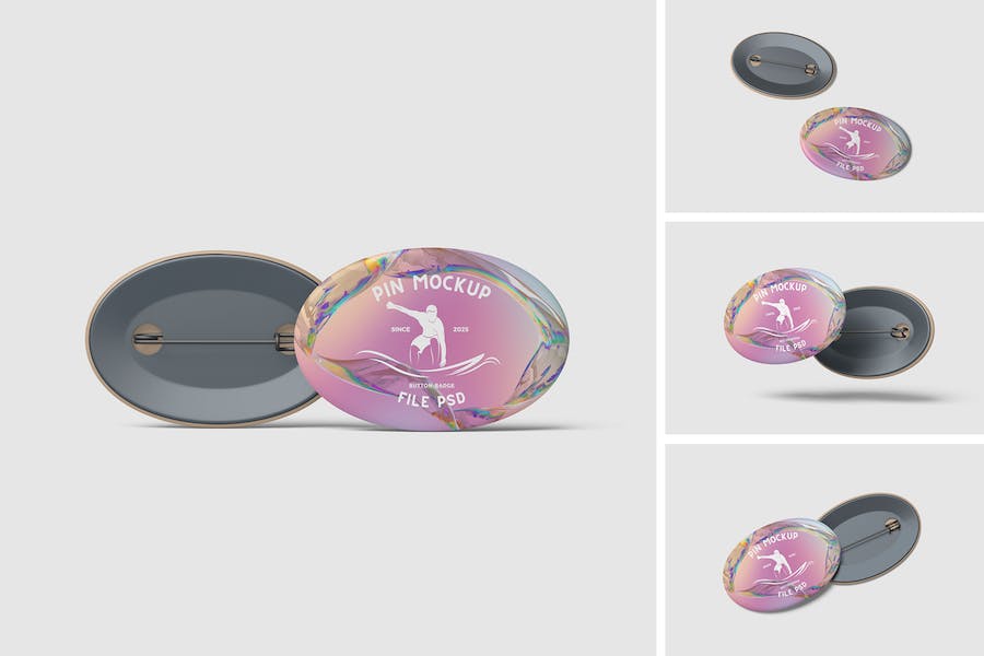 Banner image of Premium Pin Button Badge Mockup  Free Download