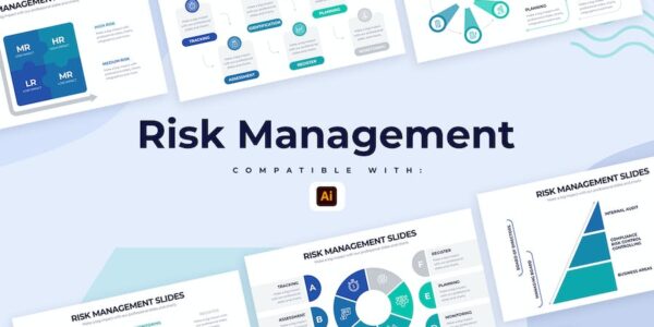 Banner image of Premium Business Risk Management Illustrator Infographics  Free Download