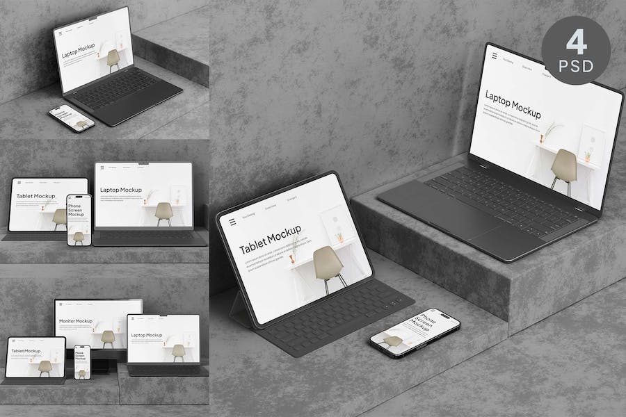Banner image of Premium Responsive Devices Screen Mockup  Free Download