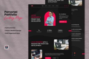 Banner image of Premium Personal Portfolio Landing Page - Lia  Free Download