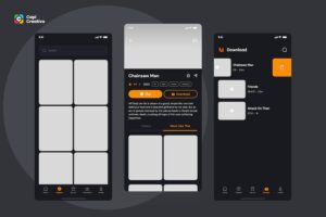 Banner image of Premium Cinema App UI Concept  Free Download