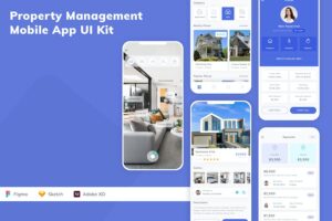 Banner image of Premium Property Management Mobile App UI Kit  Free Download