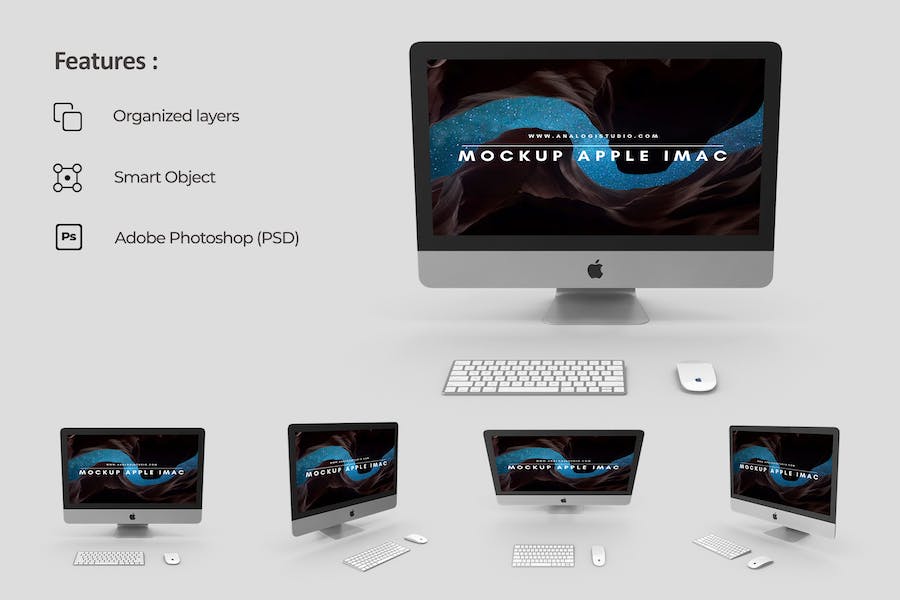 Banner image of Premium iMac Mockup  Free Download