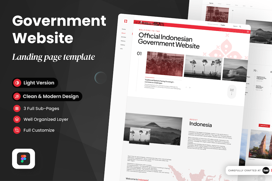 Banner image of Premium Indonesia Government Political Website  Free Download