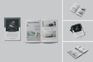 Banner image of Premium A4 Magazine Mockup V1  Free Download