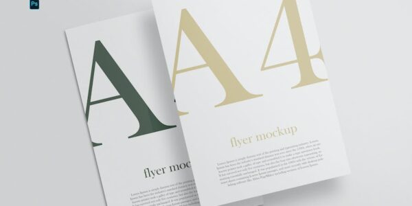Banner image of Premium Paper A4 Flyer Mock-Ups  Free Download