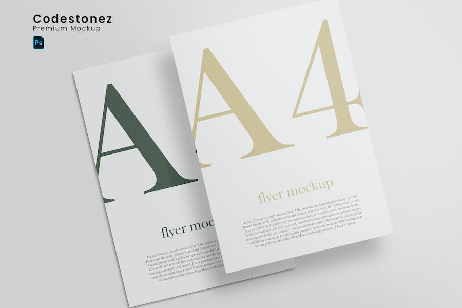 Banner image of Premium Paper A4 Flyer Mock-Ups  Free Download