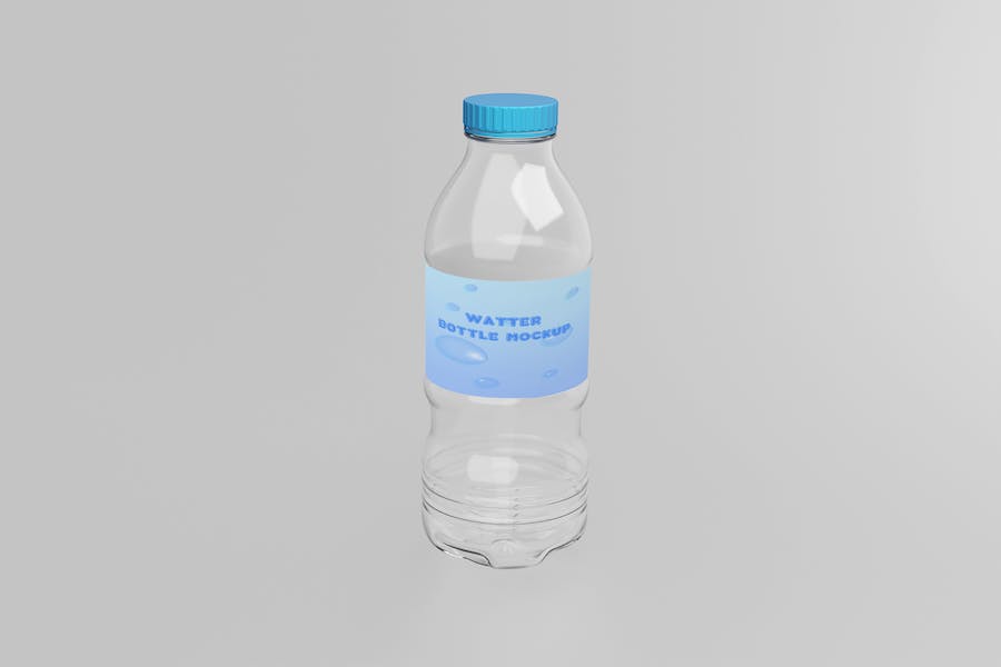 Banner image of Premium Plastic Water Bottle Mockup  Free Download