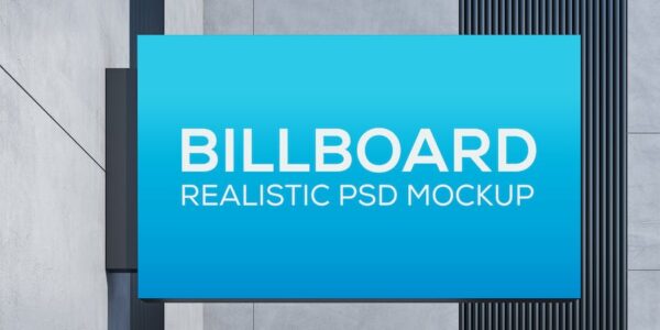 Banner image of Premium Signboard Wall Mockup  Free Download