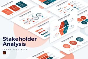 Banner image of Premium Business Stakeholder Illustrator Infographics  Free Download