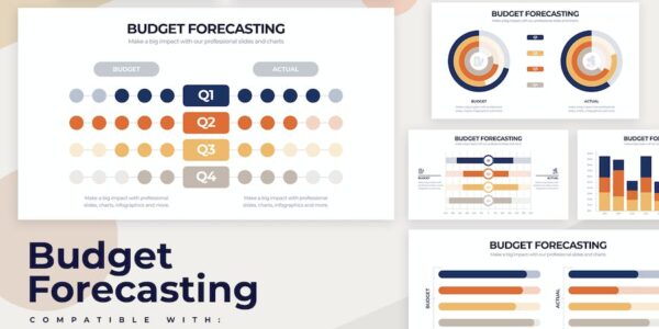 Banner image of Premium Budget Forecasting Illustrator Infographics  Free Download