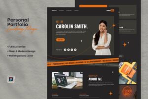 Banner image of Premium Personal Portfolio Landing Page  Free Download