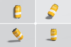 Banner image of Premium Soda Can Mockup  Free Download