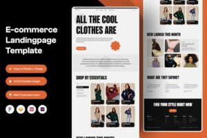 Banner image of Premium E-Commerce Landing Page  Free Download