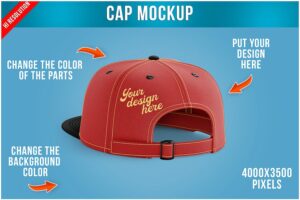 Banner image of Premium Snapback Cap Mockup Template  Free Download