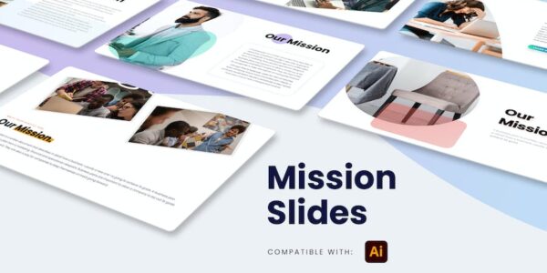 Banner image of Premium Business Mission Slides Illustrator Infographics  Free Download