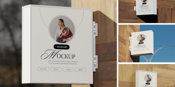 Banner image of Premium Signboard Mockup  Free Download