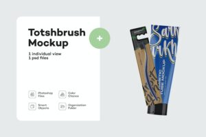 Banner image of Premium Kraft Toothbrush with Glossy Cosmetic Tube  Free Download